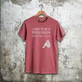I Used To Be A People Person Introvert Men's Comfort Colors T-Shirt Crimson