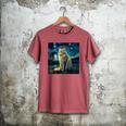 Van Gogh Starry Night Cat For Cat Lover Cat Mom And Cat Dad Men's Comfort Colors T-Shirt Crimson Van Gogh Starry Night Cat For Cat Lover Cat Mom And Cat Dad Men's Comfort Colors T-Shirt Crimson