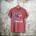 I Am Her Voice She Is My Heart Autism Awareness Daughter Dad Men's Comfort Colors T-Shirt Crimson