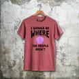 I Wanna Be Where The People Aren't Introvert Men's Comfort Colors T-Shirt Crimson