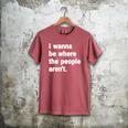 I Wanna Be Where The People Aren't Introverts Men's Comfort Colors T-Shirt Crimson I Wanna Be Where The People Aren't Introverts Men's Comfort Colors T-Shirt Crimson