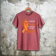 I Wear Orange In Memory Of My Dad Leukemia Awareness Cancer Men's Comfort Colors T-Shirt Crimson
