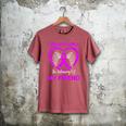I Wear Purple In Memory Of Friend Alzheimers Heart Graphic Men's Comfort Colors T-Shirt Crimson