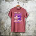 I Wear Purple In Memory Of My Husband Overdose Awareness Men's Comfort Colors T-Shirt Crimson I Wear Purple In Memory Of My Husband Overdose Awareness Men's Comfort Colors T-Shirt Crimson