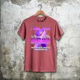 I Wear Purple In Memory Of My Husband Pancreatic Cancer Premium Tri-Blend Men's Comfort Colors T-Shirt Crimson I Wear Purple In Memory Of My Husband Pancreatic Cancer Premium Tri-Blend Men's Comfort Colors T-Shirt Crimson