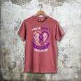 I Wear Purple In Memory Of Sister In Law Epilepsy Awareness Men's Comfort Colors T-Shirt Crimson