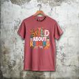 Wild About Reading Zoo Animals Books Reader Lover Men's Comfort Colors T-Shirt Crimson