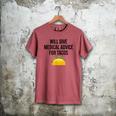Will Give Medical Advice For Tacos Shirt Graduation MD Men's Comfort Colors T-Shirt Crimson