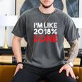 2018 Percent Done Senior Graduation Shirt Men's Comfort Colors T-Shirt Pepper