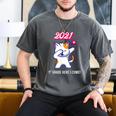 2021 Kindergarden Graduation Celebration Dapping Cat For Men Women Kids Men's Comfort Colors T-Shirt Pepper