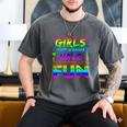 80's Girls Just Wanna Have Fun Nostalgia 1980s Style Premium Tri-Blend Men's Comfort Colors T-Shirt Pepper