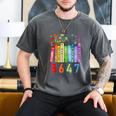 8647 Equal Rights Book Flower Trump Women Rights Feminist Men's Comfort Colors T-Shirt Pepper
