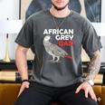 African Grey Parrot Dad Congo Bird Father Men's Comfort Colors T-Shirt Pepper