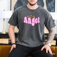 Angel Y2k Aesthetic 2000s Millennial Nostalgia Retro Pink Men's Comfort Colors T-Shirt Pepper Angel Y2k Aesthetic 2000s Millennial Nostalgia Retro Pink Men's Comfort Colors T-Shirt Pepper