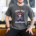 Anti Social Anxiety Mindfulness No Small Talk Introvert Cat Men Women Men's Comfort Colors T-Shirt Pepper