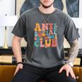 Anti Social Dog Moms Club Introvert Dog Mom Retro Men Women Men's Comfort Colors T-Shirt Pepper