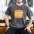 Antisocial Like A Good Neighbor Stay Over There Introvert Men's Comfort Colors T-Shirt Pepper