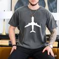 Aviation Geek Airplane Pilot Dad Husband Father's Day Xmas Men's Comfort Colors T-Shirt Pepper