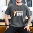 Avoiding People Secretly Cat Introvert Humor Men's Comfort Colors T-Shirt Pepper