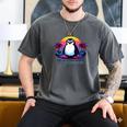 Awkward But Loyal Penguin Synthwave Vapowave Introvert Men's Comfort Colors T-Shirt Pepper