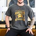 This Badass Has a Masters Degree College Graduation Men's Comfort Colors T-Shirt Pepper