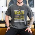 Ball Python Dad With Bigger Balls Snake Ball Python Men's Comfort Colors T-Shirt Pepper