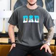 Baseball Dad Ice Cream Drip Happy Fathers Day Men's Comfort Colors T-Shirt Pepper