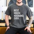 Best House Husband Ever Stay At Home Dad Men's Comfort Colors T-Shirt Pepper