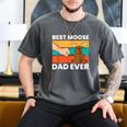Best Moose Dad Ever Moose Men's Comfort Colors T-Shirt Pepper