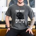 Best Pug Dad Ever Fathers Day Cute Daddy Dad Pug Men's Comfort Colors T-Shirt Pepper