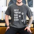 Best Tripod 3 Legged Dog Dad Novelty Dog Dad TShirt Men's Comfort Colors T-Shirt Pepper
