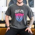 Bi Shy And Ready To Cry Bisexual Introvert Bi Pride Men's Comfort Colors T-Shirt Pepper