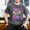 Bonus Dad Of The Birthday Girl Rolling Skate Bday Family Men's Comfort Colors T-Shirt Pepper