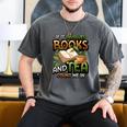 Bookworm If It Involves Books And Tea Lover Reading Premium Tri-Blend Men's Comfort Colors T-Shirt Pepper