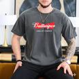 Buttwiper New Dad Beer Inspired Diaper Shower Men's Comfort Colors T-Shirt Pepper