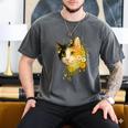 Calico Cat With Flowers For Mom Dad Women Men Kids Botanical Men's Comfort Colors T-Shirt Pepper