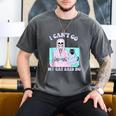 I Can't Go My Cat Said No Introvert Anxiety Cat Lover Men's Comfort Colors T-Shirt Pepper