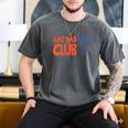 Cat Dad Club Life Is Better With Cats Father's Day 2 Sided Men's Comfort Colors T-Shirt Pepper