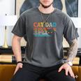 Cat Dad The Man The Myth Snack Dealer Fathers Day Men's Comfort Colors T-Shirt Pepper