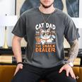 Cat Dad The Man The Myth The Snack Dealer Men's Comfort Colors T-Shirt Pepper