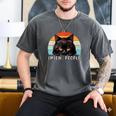 Cat Pun Introvert Anti Social Ew People Kitty Men's Comfort Colors T-Shirt Pepper Cat Pun Introvert Anti Social Ew People Kitty Men's Comfort Colors T-Shirt Pepper