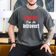 Caution I'm An Introvert Sarcastic Geek Video Gamer Jokes Men's Comfort Colors T-Shirt Pepper Caution I'm An Introvert Sarcastic Geek Video Gamer Jokes Men's Comfort Colors T-Shirt Pepper