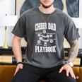 Cheer Dad Playbook Men's Comfort Colors T-Shirt Pepper