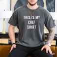 This Is My Chef Shirt Culinary School Graduation Men's Comfort Colors T-Shirt Pepper