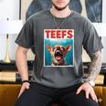Chihuahua Teefs Top Teeth Chi Jowls Paws Dog Mom Dad Men's Comfort Colors T-Shirt Pepper