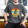 Chorkie Dad Retro Sunset Chihuahua Yorkie Mix Lover Men's Comfort Colors T-Shirt Pepper
