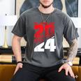 Class Of 2024 High School Senior Graduation Red Sports Style Men's Comfort Colors T-Shirt Pepper