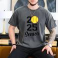 Class Of 2025 Softball Senior Graduation Graduate Women Men's Comfort Colors T-Shirt Pepper