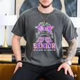 Class Of 2027 Senior Coquette Bow Messy Hair 26 Graduation Men's Comfort Colors T-Shirt Pepper