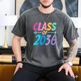 Class Of 2036 First Day Kindergarten Grow With Me Graduation Men's Comfort Colors T-Shirt Pepper